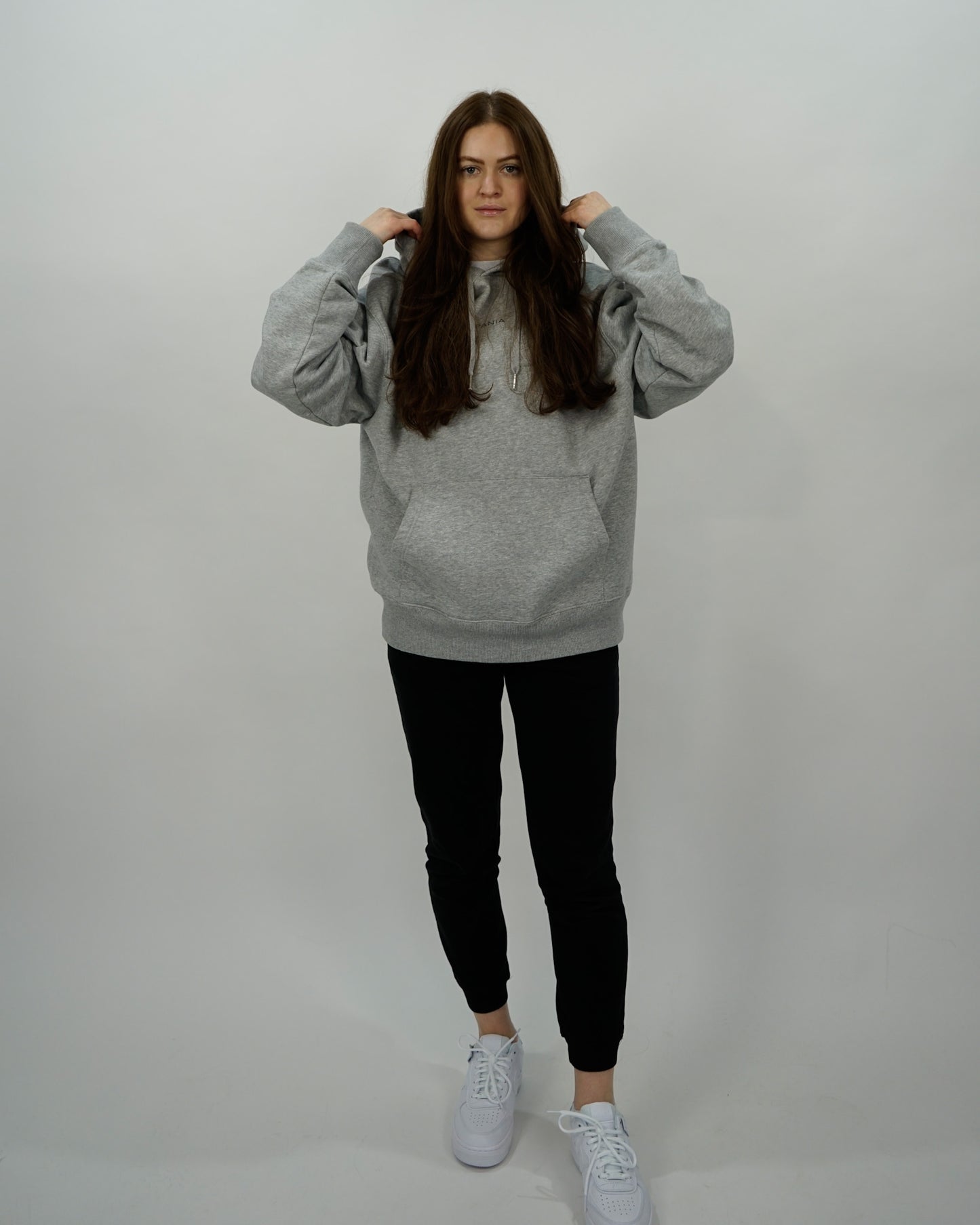 OVERSIZED HOODIE HEATHER GREY