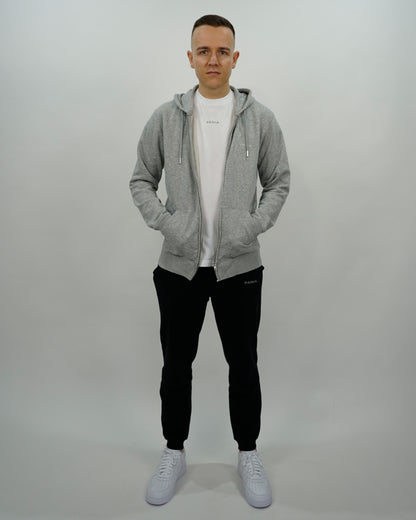 ZIP HOODIE HEATHER GREY